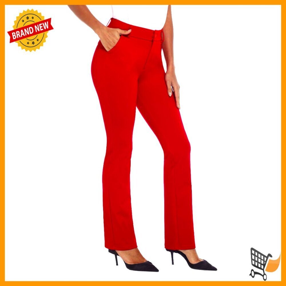 Stretch High Waisted Bootcut Dress Pants for Women Work Casual